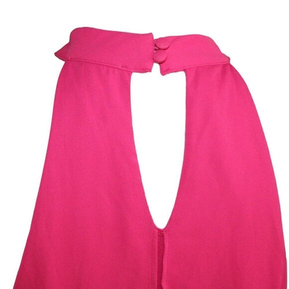 Bar III / Bar 3 Candy Pop Day and Night pink High Neck Flowy Women’s M Tank - Picture 3 of 8